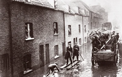 Floods in London, January 1928
